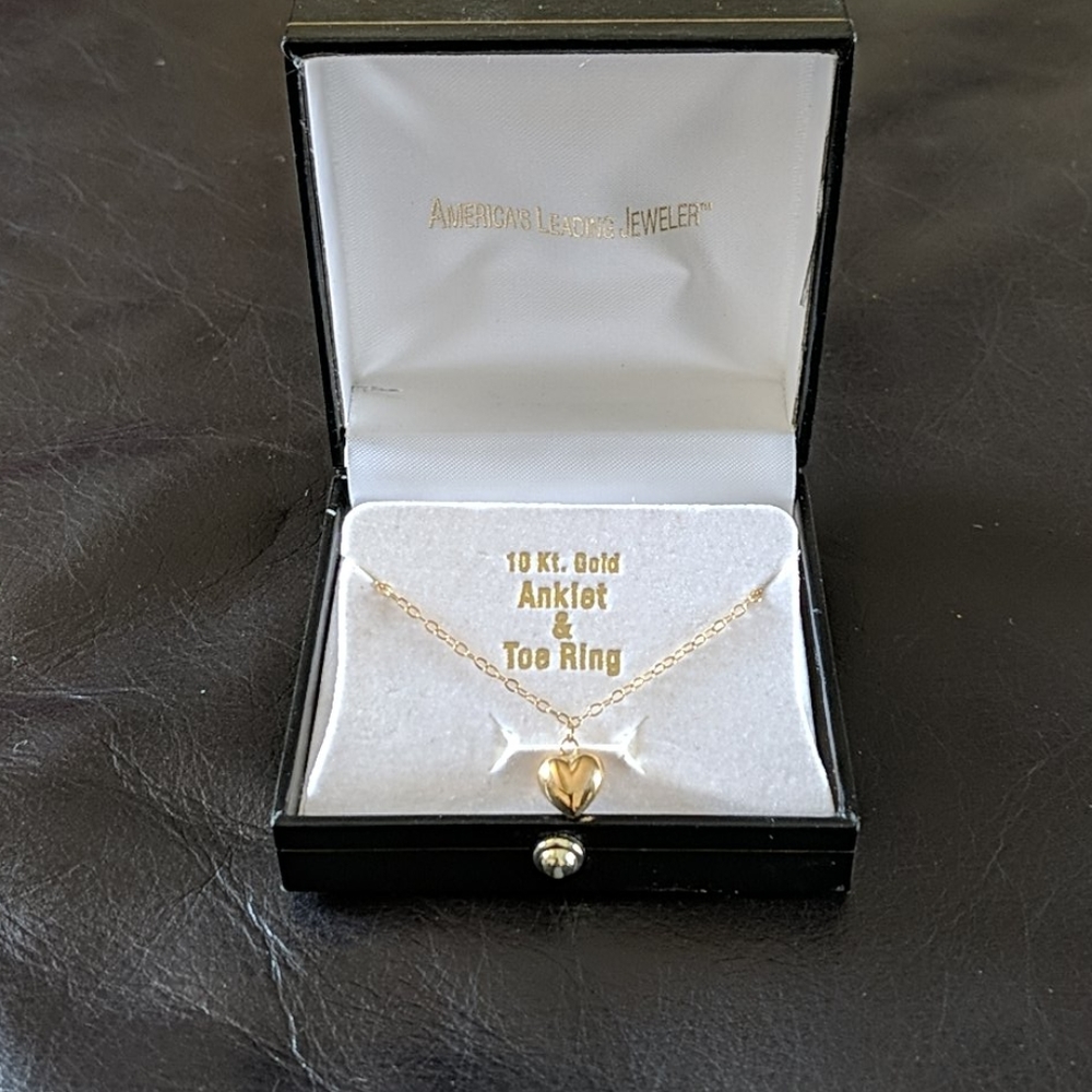 10k gold anklet bracelet